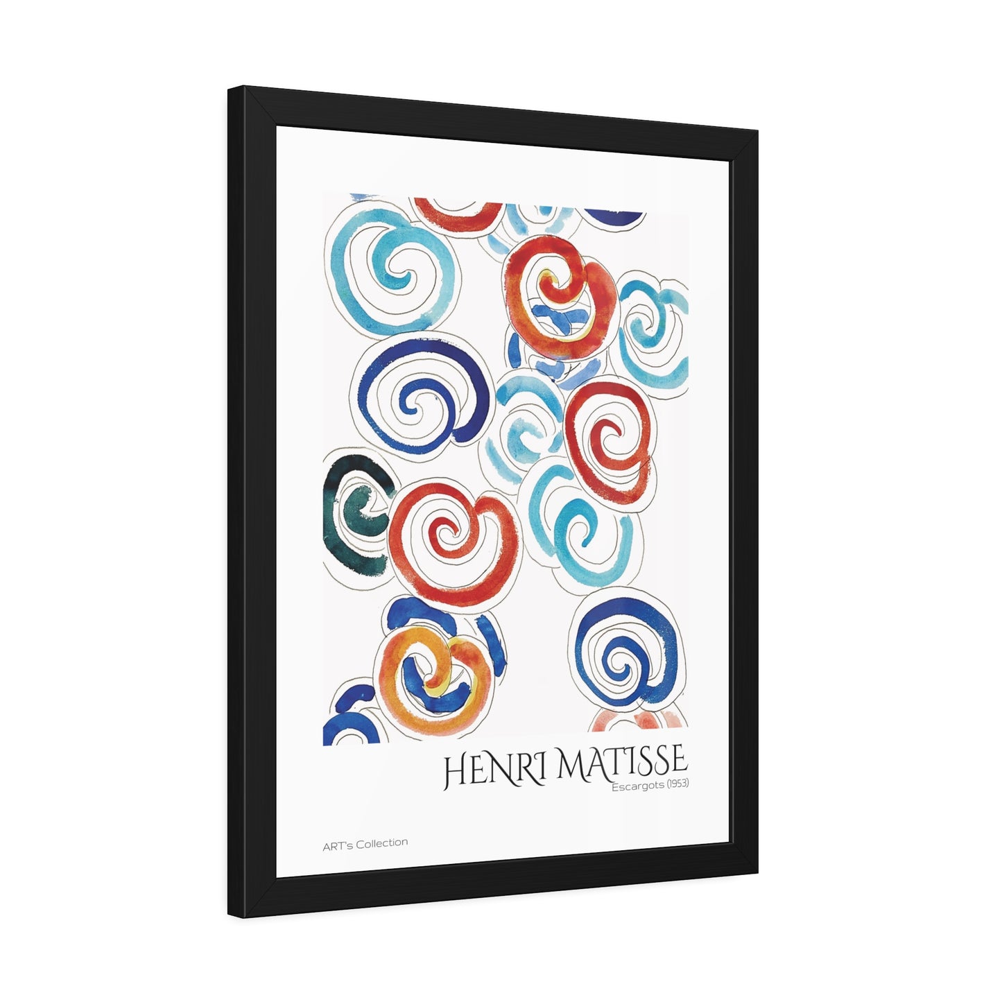 Escargots (1953) by Henri Matisse / Affiche Encadrée série ART's Collection