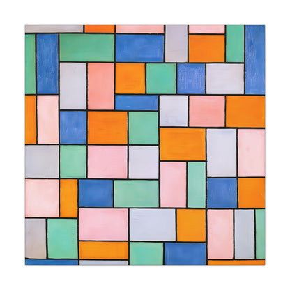 Composition in dissonances (1919) by Theo van Doesburg  / Reproduction Fine Art sur Toile / Epaisseur 3.2 cm - 1.25 inch