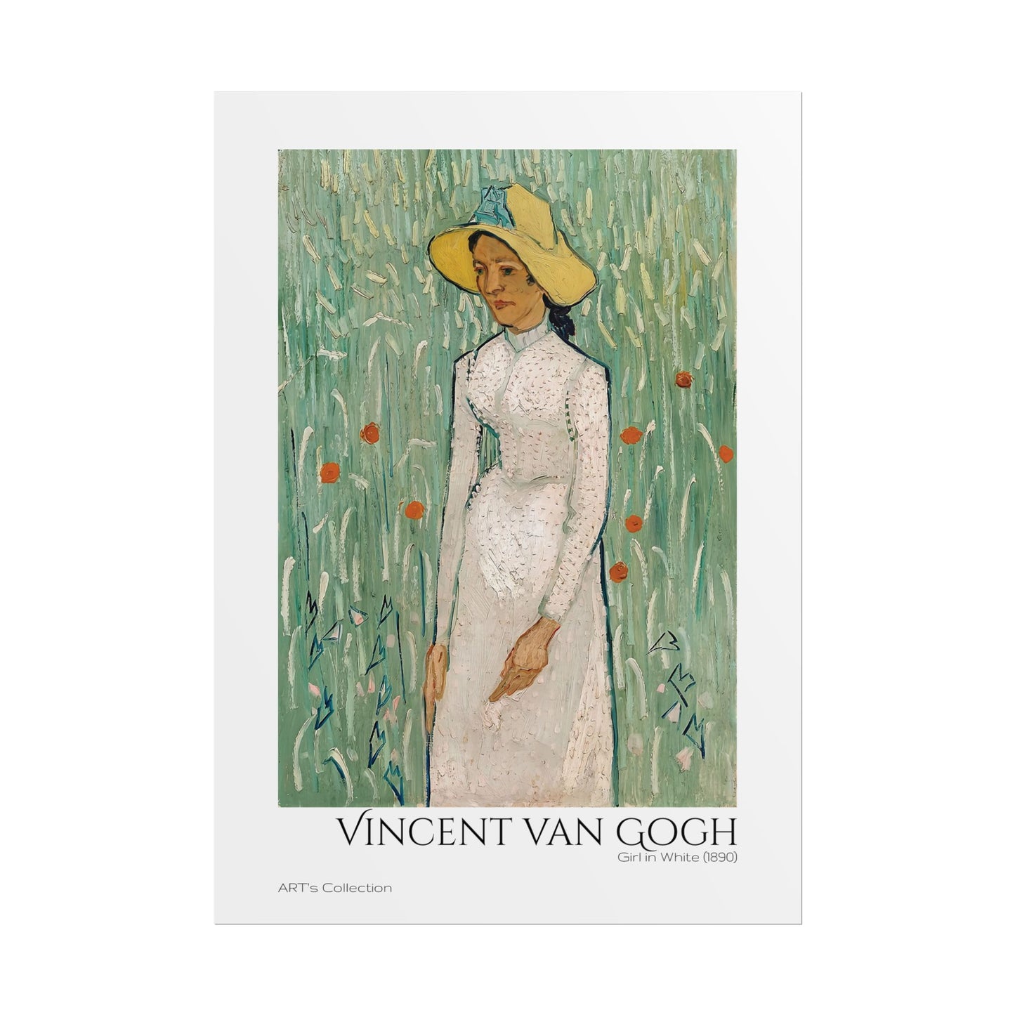 Girl in White (1890) by Vincent van Gogh / Affiche imprimée - Série ART's Collection