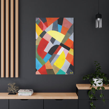Composition Abstraite (1936-38)  by Otto Freundlich  / Reproduction Fine Art sur Toile /  Epaisseur 3.2 cm - 1.25 inch