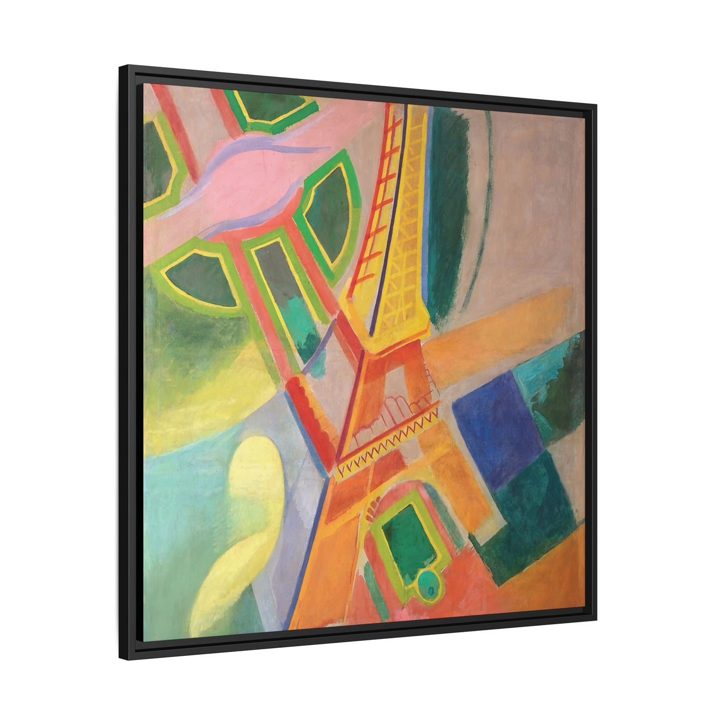 Eiffel Tower (1924) by Robert Delaunay  / Toile encadrée sur caisse américaine