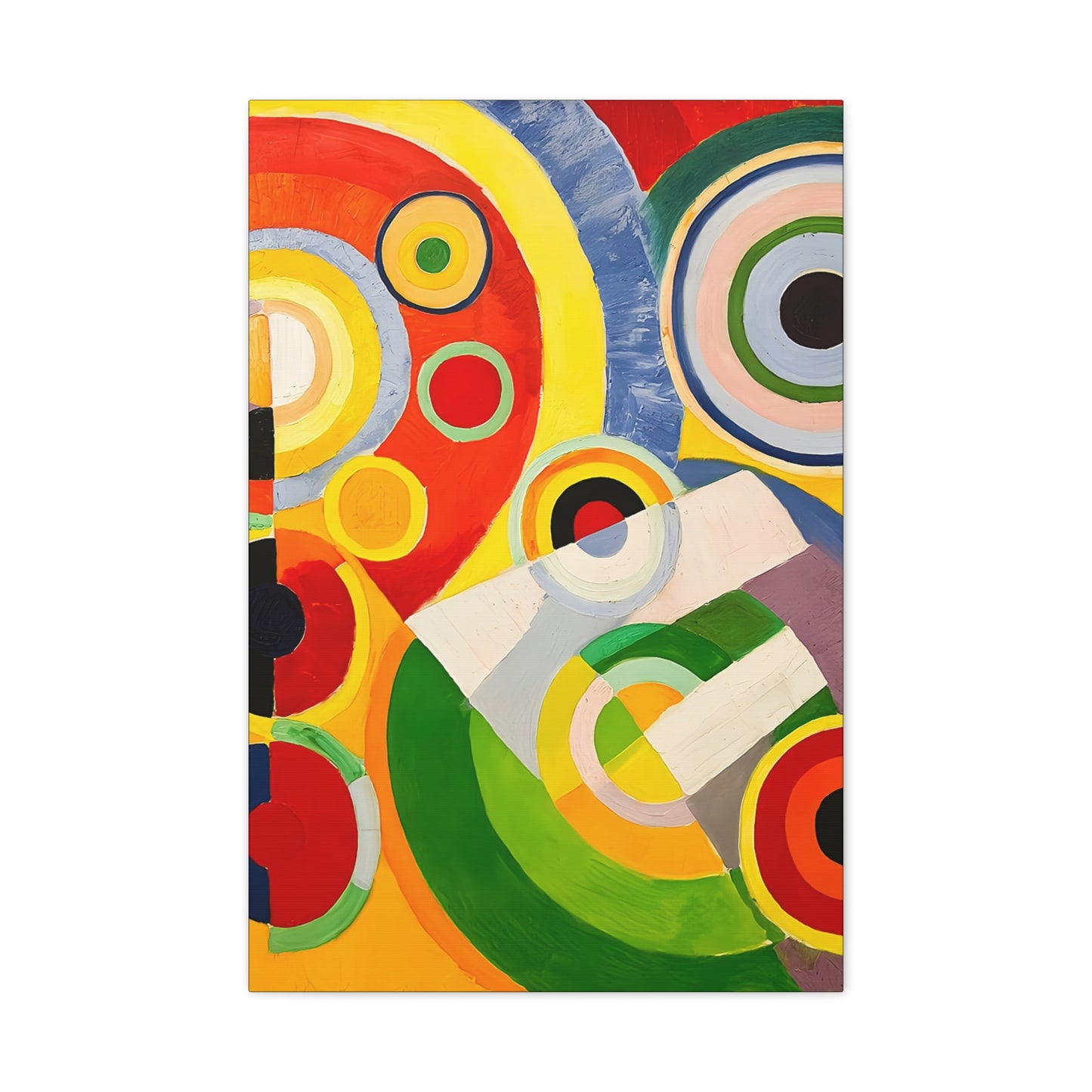 Rythme, Joie de vivre (1930) by Robert Delaunay / Reproduction Fine Art sur Toile / Large Epaisseur 3.2 cm - 1.25 inch