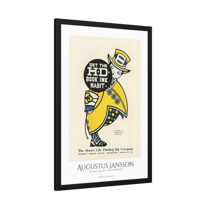 Queen City Ink, Ad. 14 (1890-1913) by Augustus Jansson  / Affiche Encadrée série ART's Collection