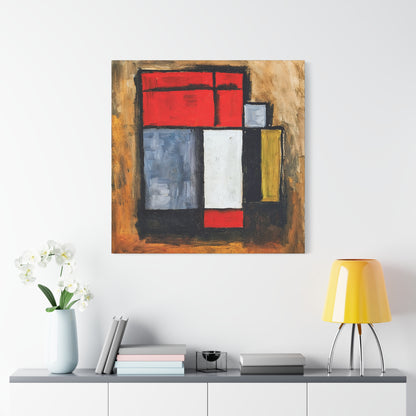 Formas abstractas (1929) by Joaquín Torres-García / Reproduction Fine Art sur Toile /  Epaisseur 3.2 cm - 1.25 inch