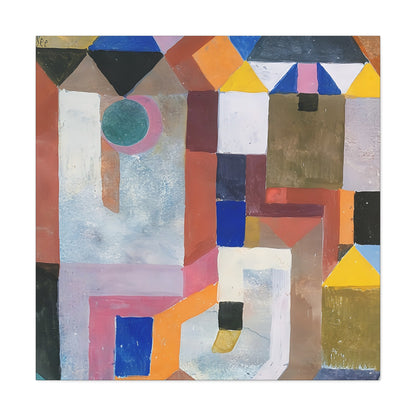 Colorful Architecture (1917) by Paul Klee   / Reproduction Fine Art sur Toile / Epaisseur 3,2cm - 1'25 po