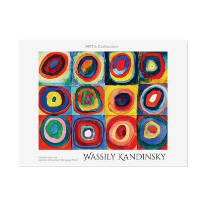 Quadrate mit konzentrischen Ringen (1913) by Wassily Kandinsky / Affiche imprimée - Série ART's Collection