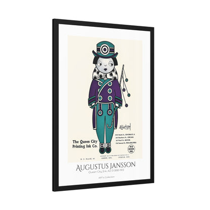 Queen City Ink, Ad. 01 (1890-1913) by Augustus Jansson  / Affiche Encadrée série ART's Collection
