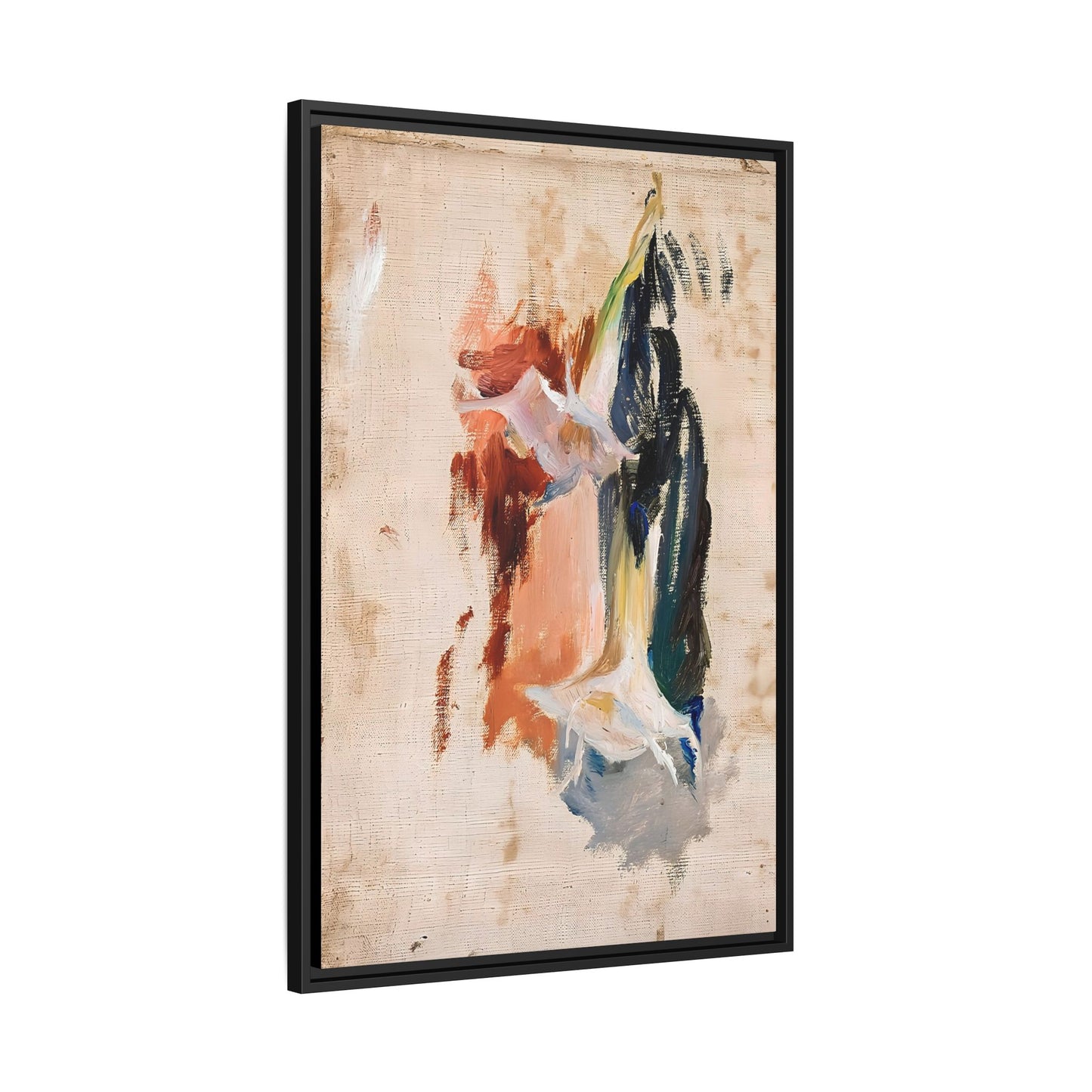 Study of a flower by Jan Ciaglinski  / Toile encadrée sur caisse américaine