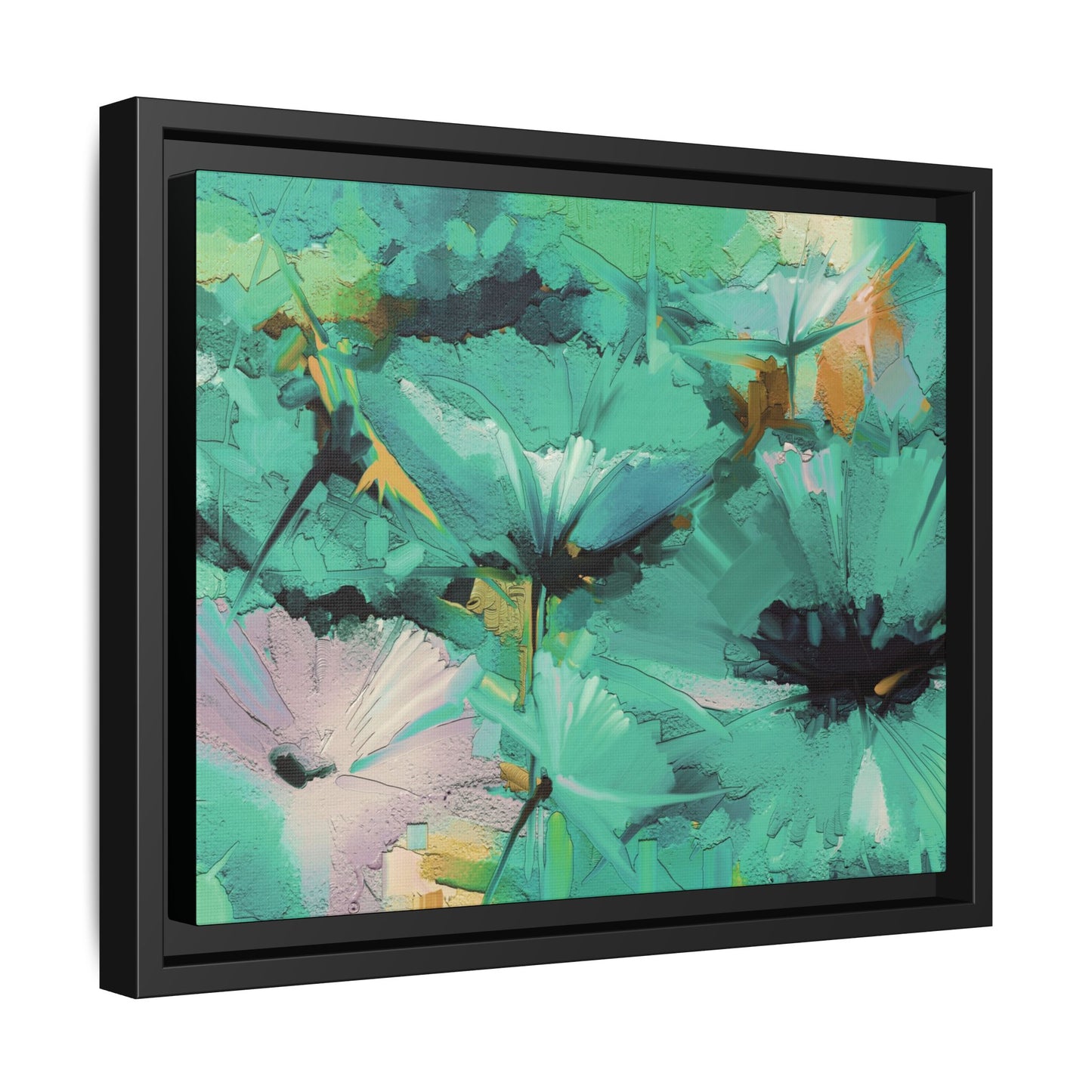 Tableau Floral Mers du Sud "Série Sign Collections" / Toile encadrée sur caisse américaine