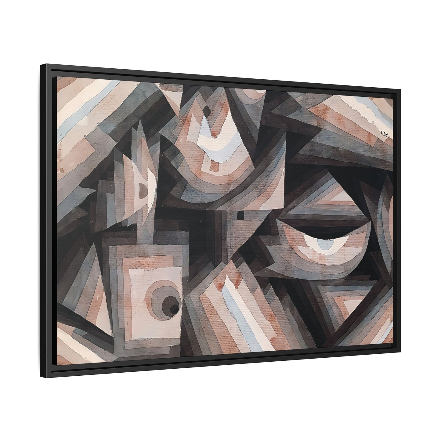 Crystal gradation (1922) by Paul Klee / Toile encadrée sur caisse américaine