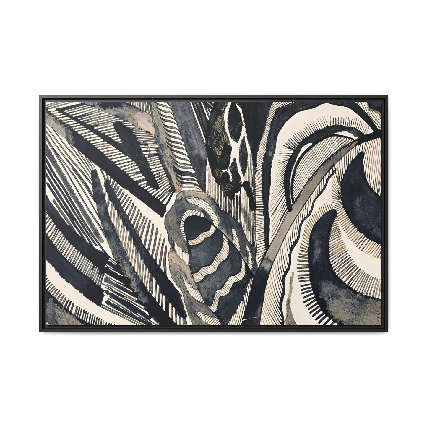 Landschaft (1918)  by Otto Freundlich / Toile encadrée sur caisse américaine