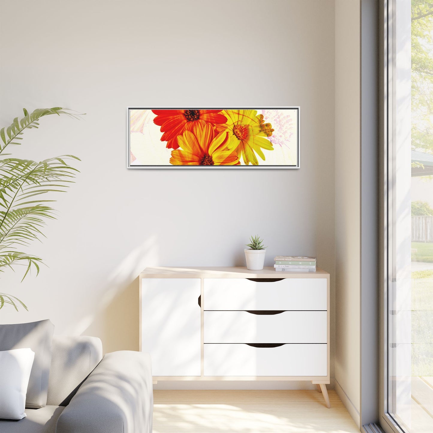 Collection Signature "FLORAL Numéro 19" sur Toile encadrée avec caisse américaine