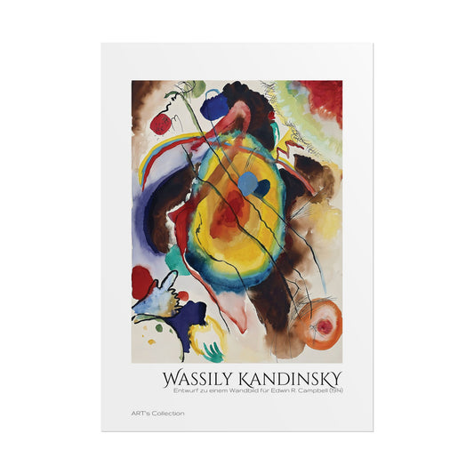 Entwurf zu einem Wandbild für Edwin R. Campbell (1914) by Wassily Kandinsky / Affiche imprimée - Série ART's Collection