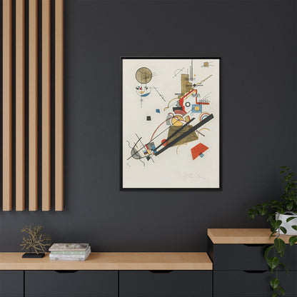 Frohlicher Augsteig (1923) by Wassily Kandinsky / Toile encadrée sur caisse américaine