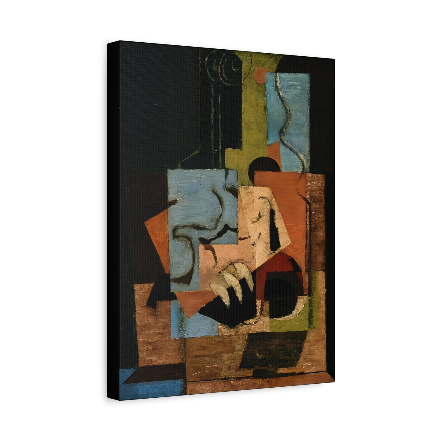 Composition (1919) by Louis Marcoussis  / Reproduction Fine Art sur Toile /  Epaisseur 3.2 cm - 1.25 inch