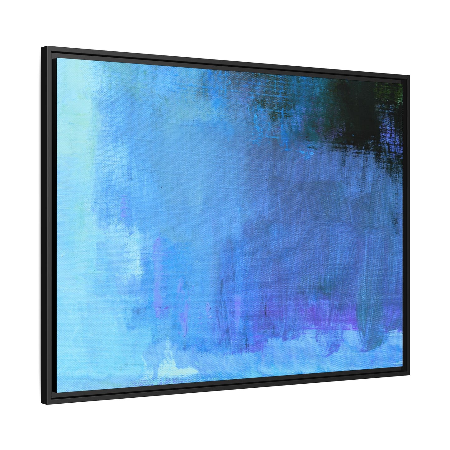 Tableau Contemporain Azuréen "Série Sign Collections" / Toile encadrée sur caisse américaine
