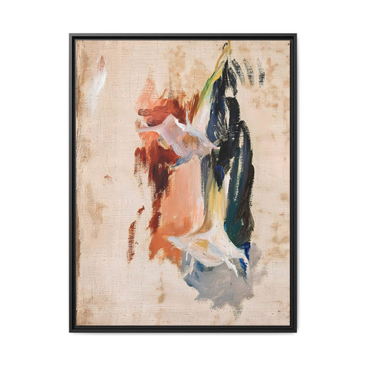 Study of a flower by Jan Ciaglinski  / Toile encadrée sur caisse américaine