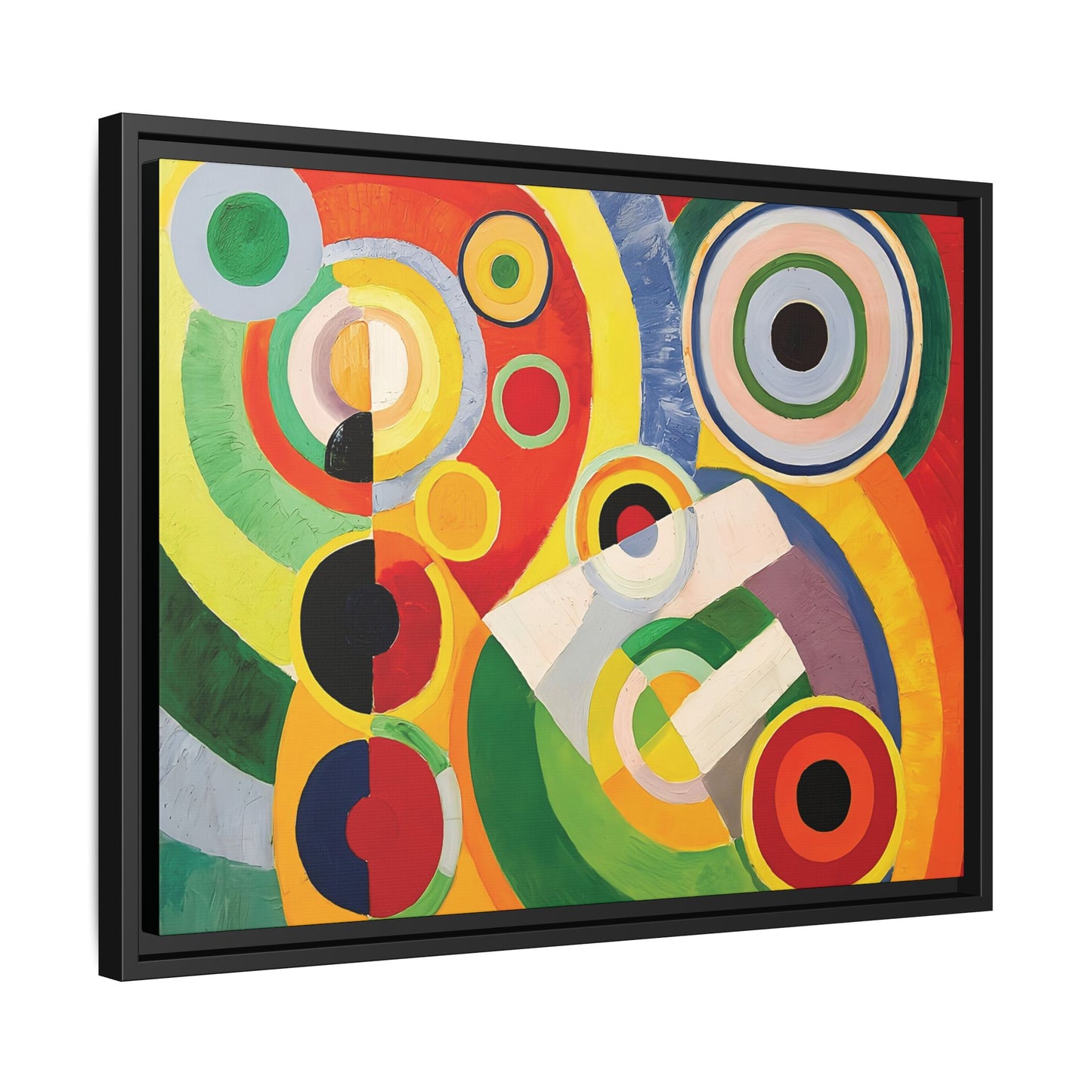 Rythme, Joie de vivre (1930) by Robert Delaunay  / Toile encadrée sur caisse américaine
