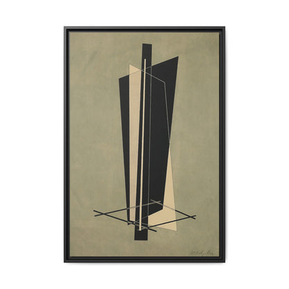 Kestnermappe - Komposition - One Plate P. 123 (1922-23)  by László Moholy-Nagy  / Toile encadrée sur caisse américaine