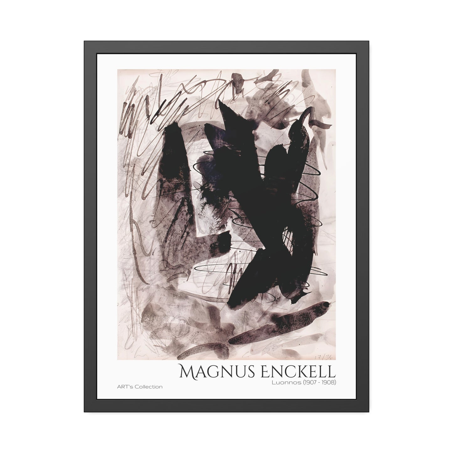 Luonnos (1907 - 1908) by Magnus Enckell / Affiche Encadrée série ART's Collection