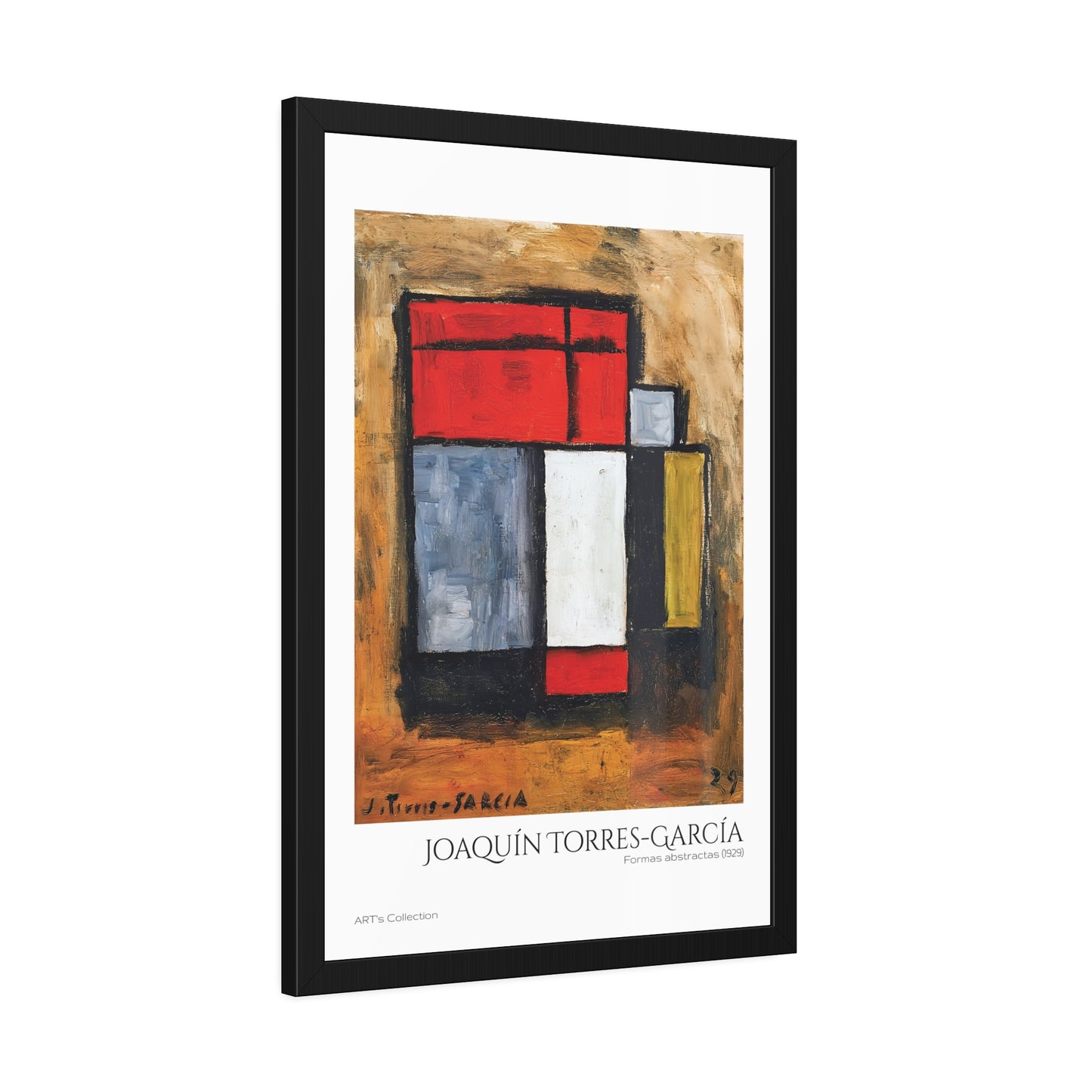Formas abstractas (1929) by Joaquín Torres-García  / Affiche Encadrée série ART's Collection
