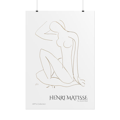 Nu assis (1952) by Henri Matisse / Affiche imprimée - Série ART's Collection