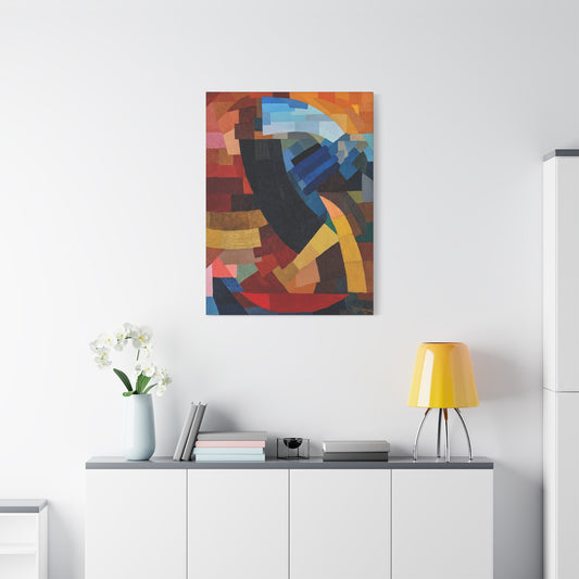 Fragments de figure à l'ensemble des plans (1928) by Otto Freundlich  / Reproduction Fine Art sur Toile / Epaisseur 3,2cm - 1'25 po