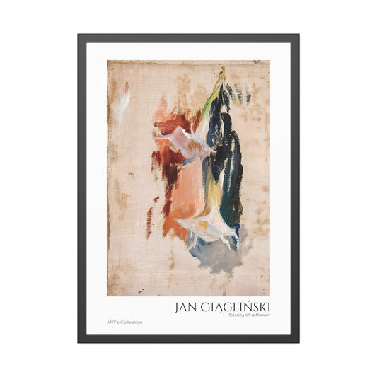 Study of a flower by Jan Ciaglinski  / Affiche Encadrée série ART's Collection