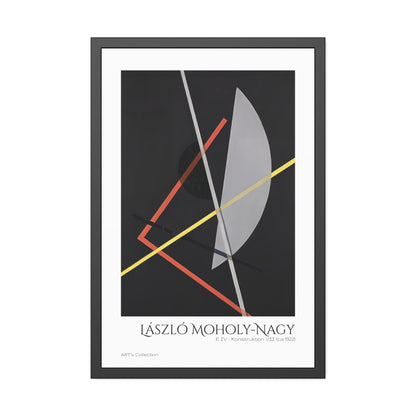 E IV - Konstruktion VII (ca 1922)  by László Moholy-Nagy  / Affiche Encadrée série ART's Collection