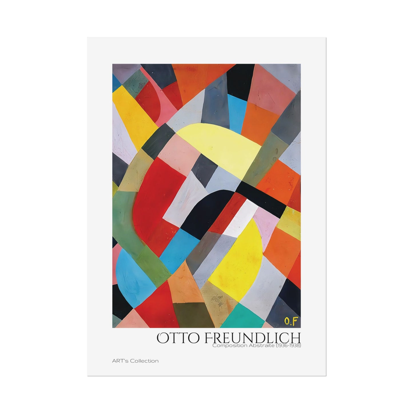 Composition Abstraite (1936-1938) by Otto Freundlich / Affiche imprimée - Série ART's Collection