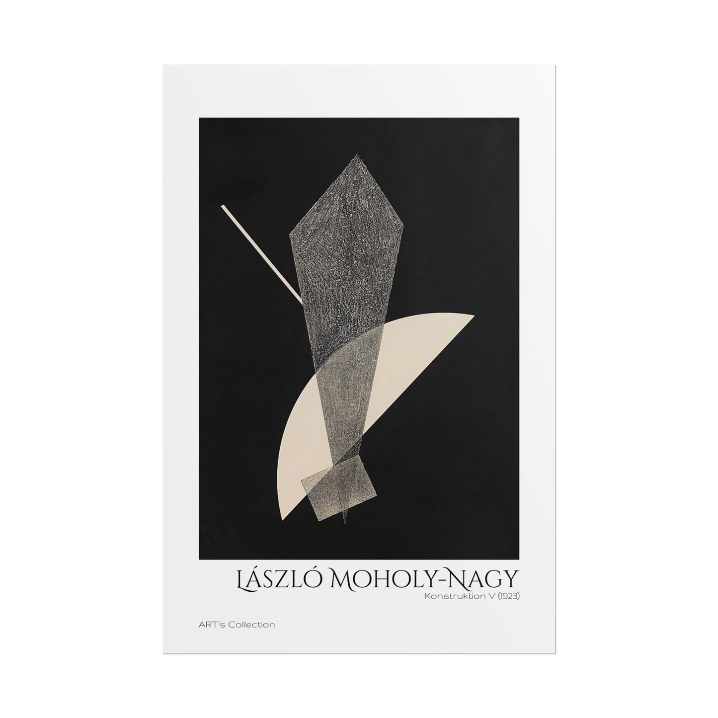 Konstruktion V (1923) by László Moholy-Nagy / Affiche imprimée - Série ART's Collection