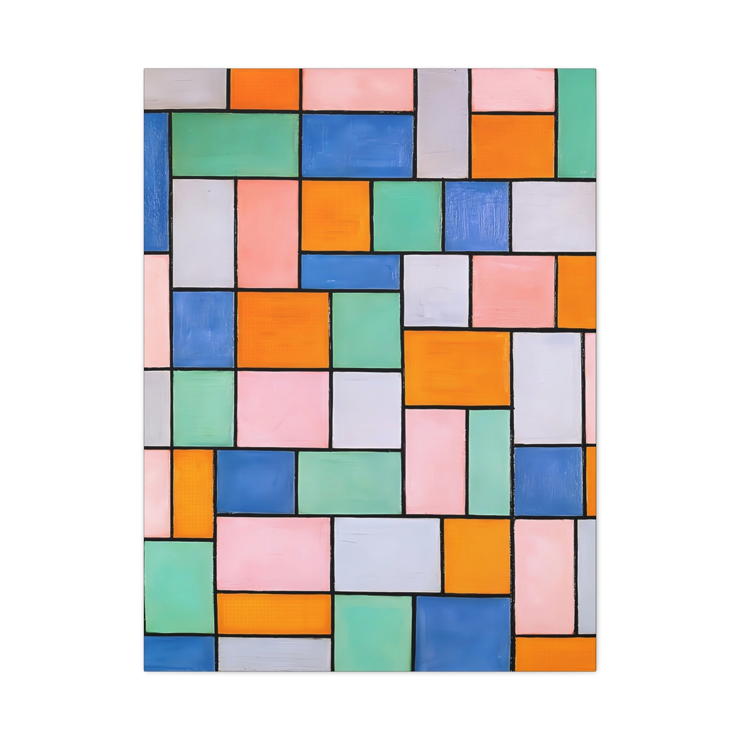 Composition in dissonances (1919) by Theo van Doesburg  / Reproduction Fine Art sur Toile / Epaisseur 3.2 cm - 1.25 inch