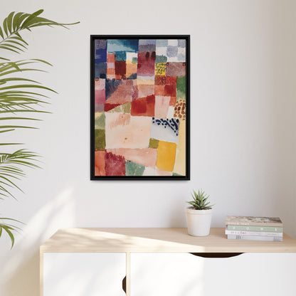 Motif from Hammamet (1914) by Paul Klee / Toile encadrée sur caisse américaine