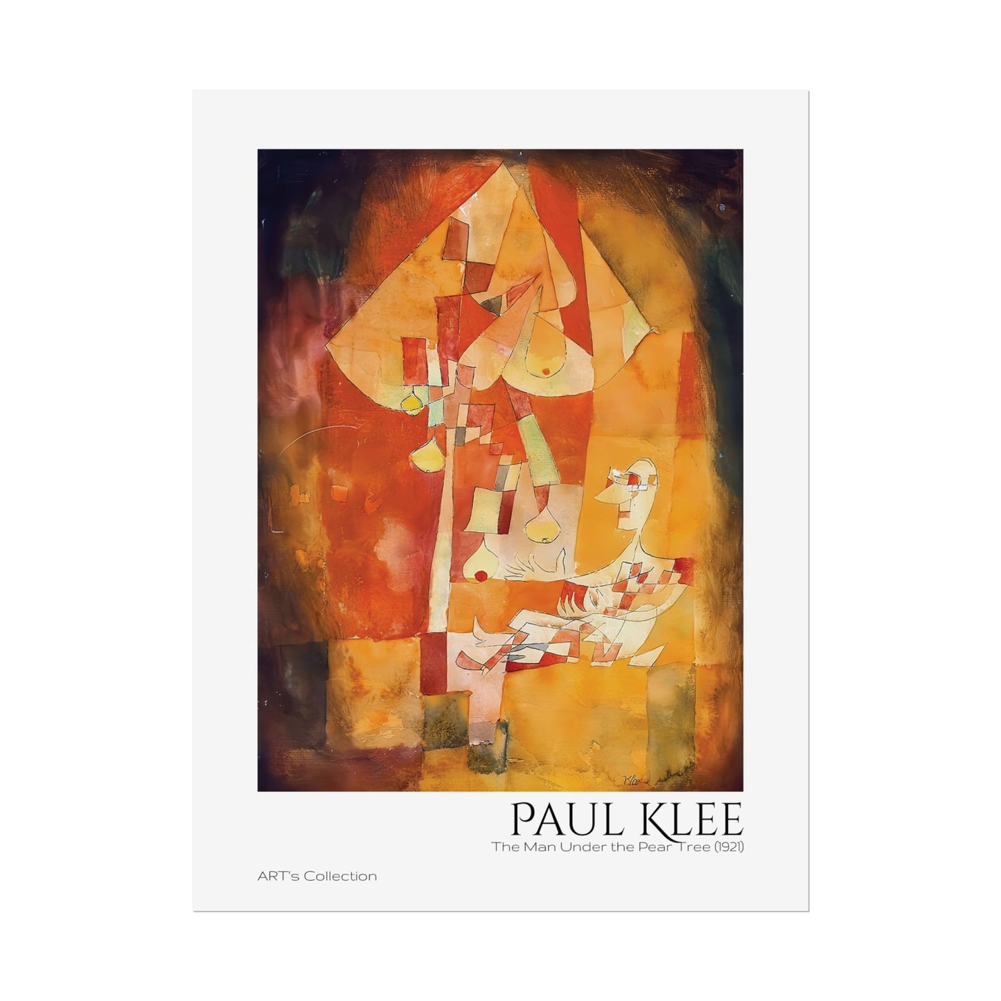 The Man Under the Pear Tree (1921) by Paul Klee / Affiche imprimée - Série ART's Collection
