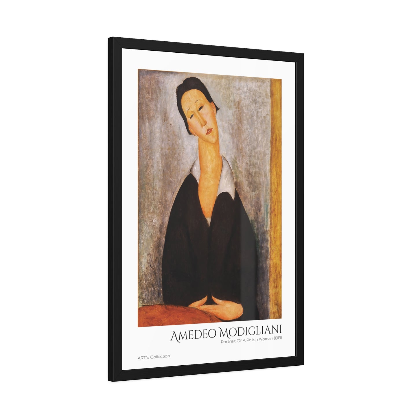 Portrait Of A Polish Woman (1919) by Amedeo Modigliani  / Affiche Encadrée série ART's Collection
