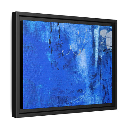 Tableau Beaux Arts Bleu Intense "Série Sign Collections" / Toile encadrée sur caisse américaine