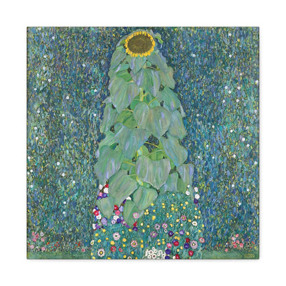 Sunflowers (1883) by Gustav Klimt / Reproduction Fine Art sur Toile / Flanc Large Epaisseur 3.2 cm - 1.25 inch