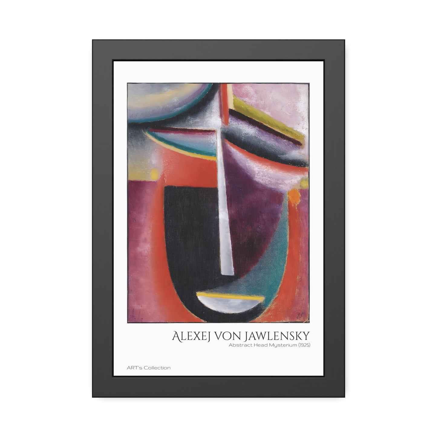 Abstract Head Mysterium (1925) by Alexej von Jawlensky  / Affiche Encadrée série ART's Collection