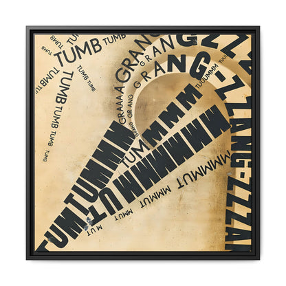 Parole in liberta - futuriste olfattive tattili-termiche Pl. 8 (1932) by Filippo Tommaso / Toile encadrée sur caisse américaine
