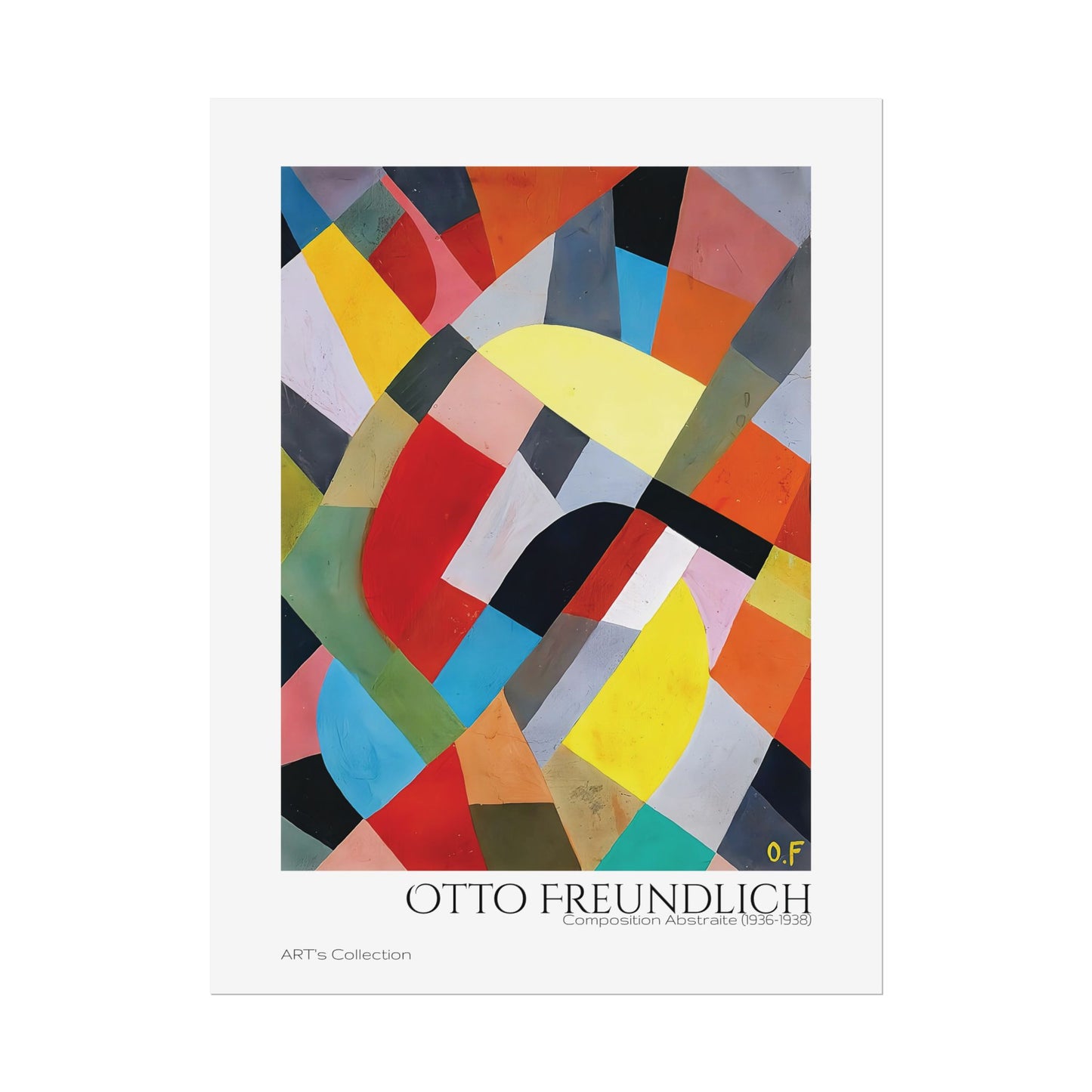 Composition Abstraite (1936-1938) by Otto Freundlich / Affiche imprimée - Série ART's Collection