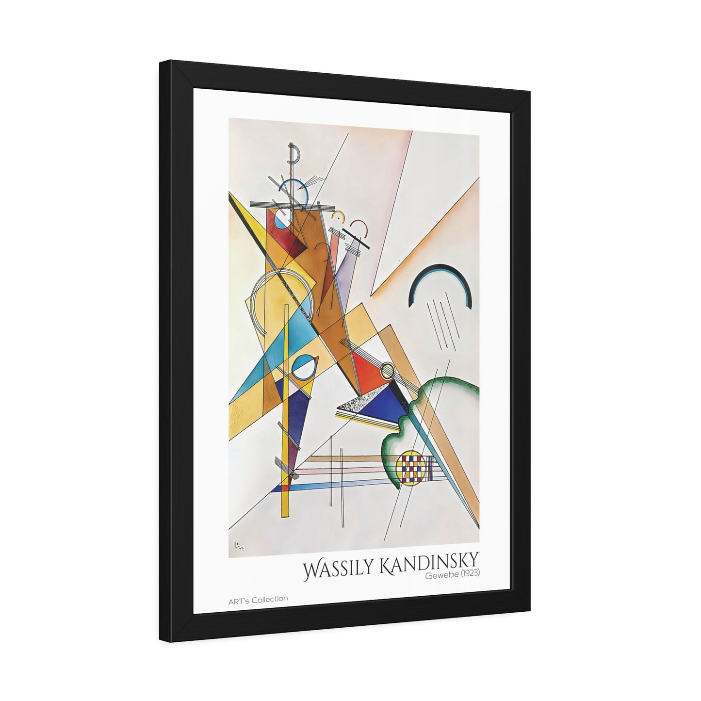 Gewebe (1923) by Wassily Kandinsky / Affiche Encadrée série ART's Collection