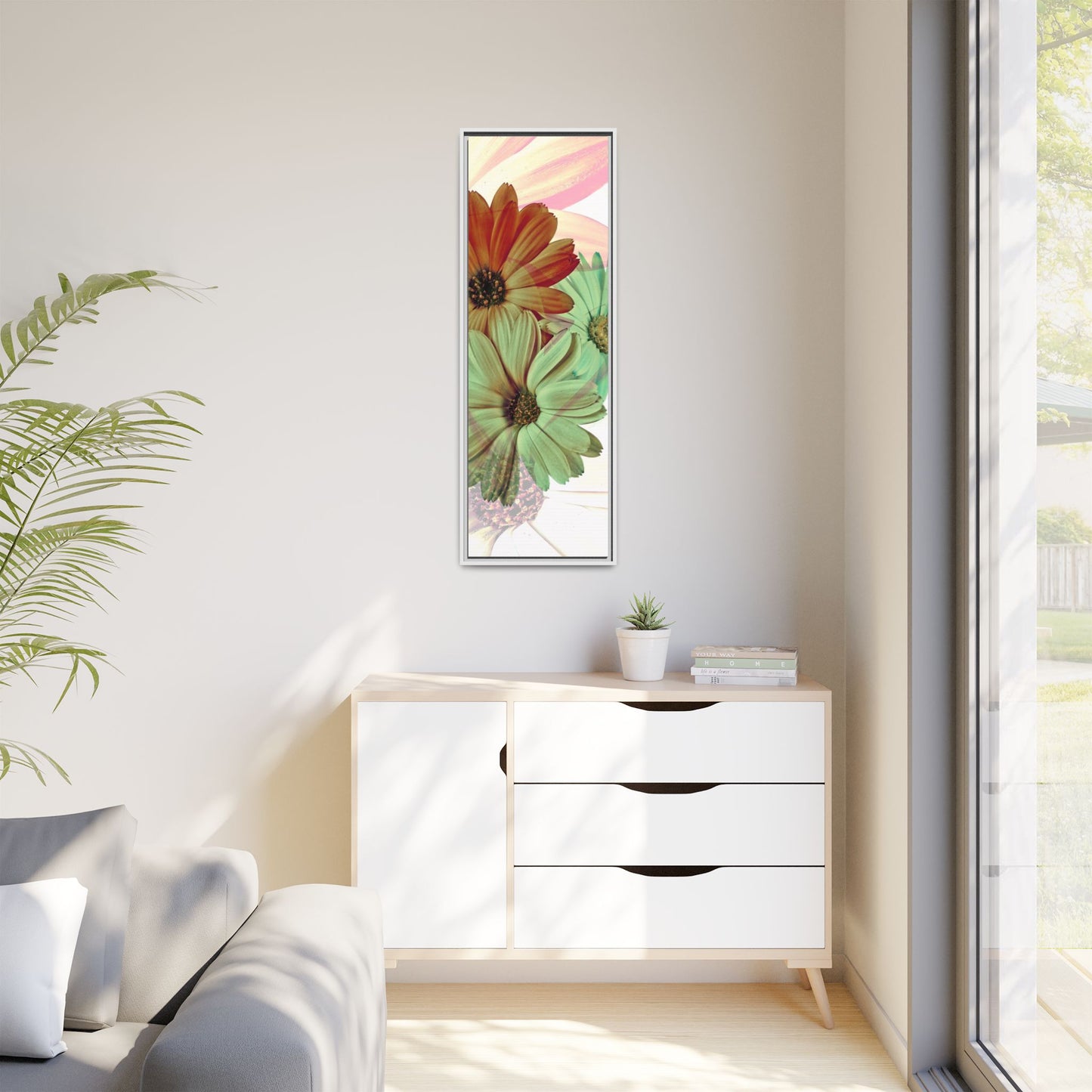 Collection Signature "FLORAL Numéro 14" sur Toile encadrée avec caisse américaine