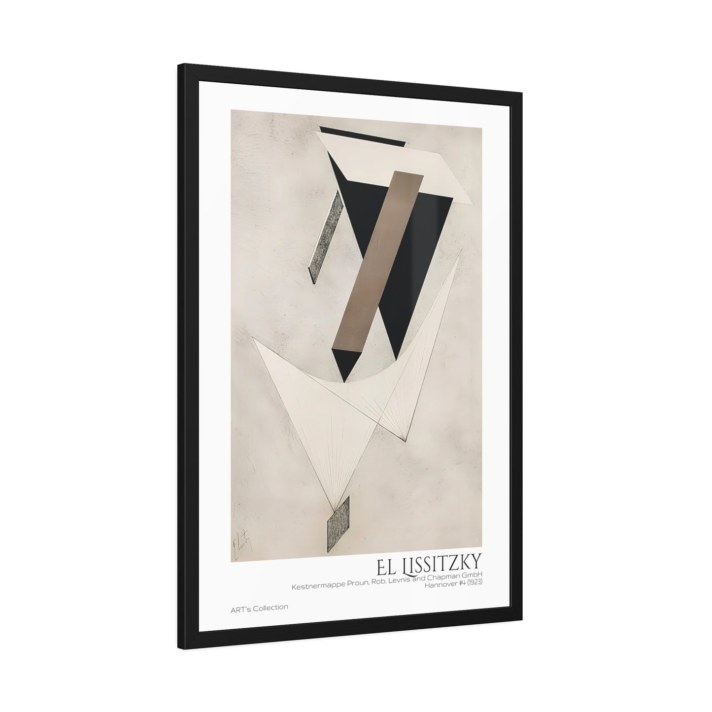 Kestnermappe Proun, Rob. Levnis and Chapman GmbH Hannover #4 (1923) by El Lissitzky / Affiche Encadrée série ART's Collection