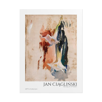 Study of a flower by Jan Ciaglinski / Affiche imprimée - Série ART's Collection