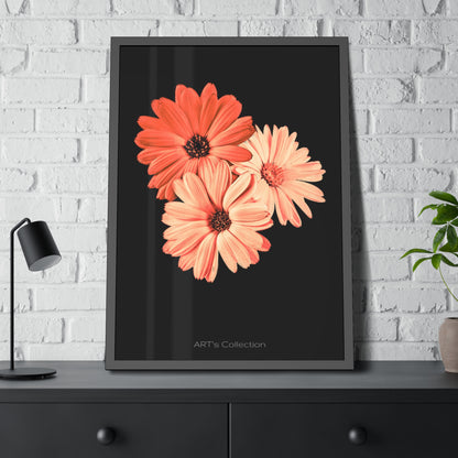 Collection Signature "FLORAL Numéro 6" sur Affiche Encadrée série ART's Collection