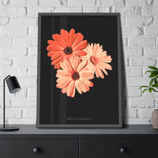 Collection Signature "FLORAL Numéro 6" sur Affiche Encadrée série ART's Collection