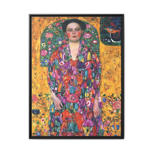Portrait of Eugenia Primavesi (1913) by Gustav Klimt  / Toile encadrée sur caisse américaine