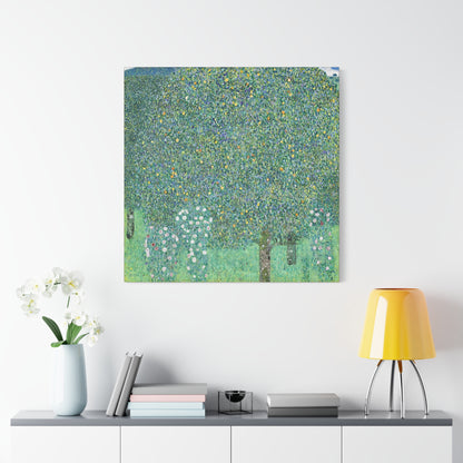 Rosebushes under the Trees (circa 1905) by Gustav Klimt / Reproduction Fine Art sur Toile / Flanc Large Epaisseur 3.2 cm - 1.25 inch
