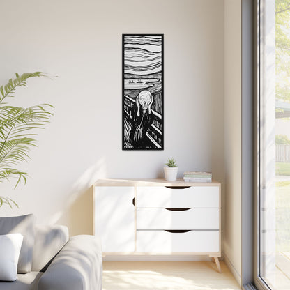 The Scream (1895) by Edvard Munch  / Toile encadrée sur caisse américaine
