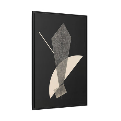Konstruktion V (1923) by László Moholy-Nagy  / Toile encadrée sur caisse américaine